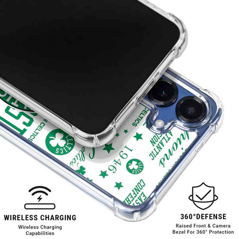 NBA Boston Celtics Historic Blast Galaxy S25 Clear Case